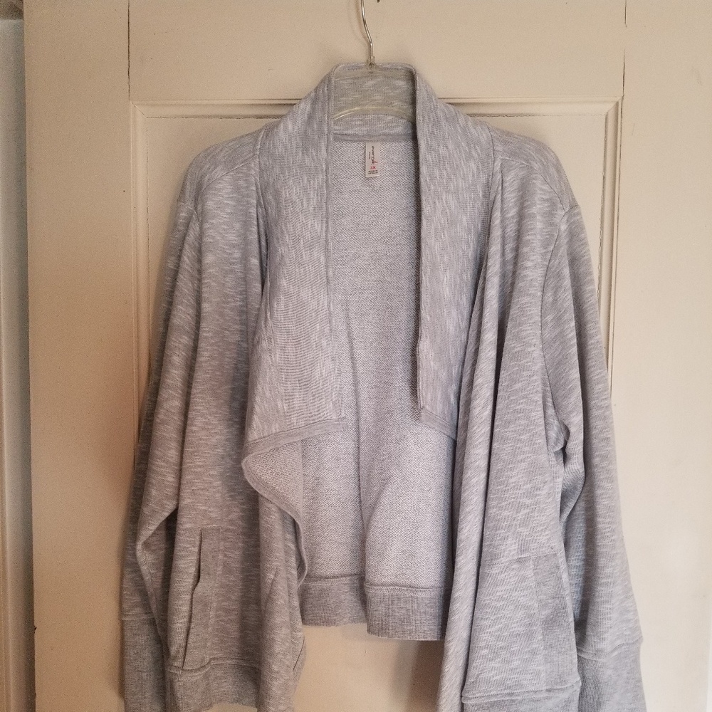 Sweatshirt open front jacket